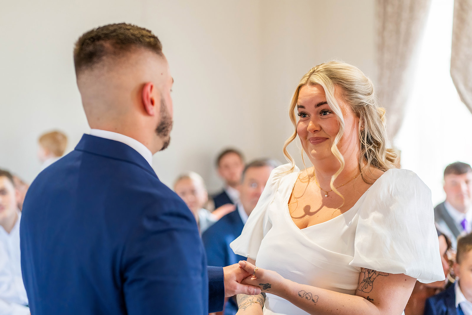 best registry offices in hertfordshire - wedding ring exchange by the bride to the groom