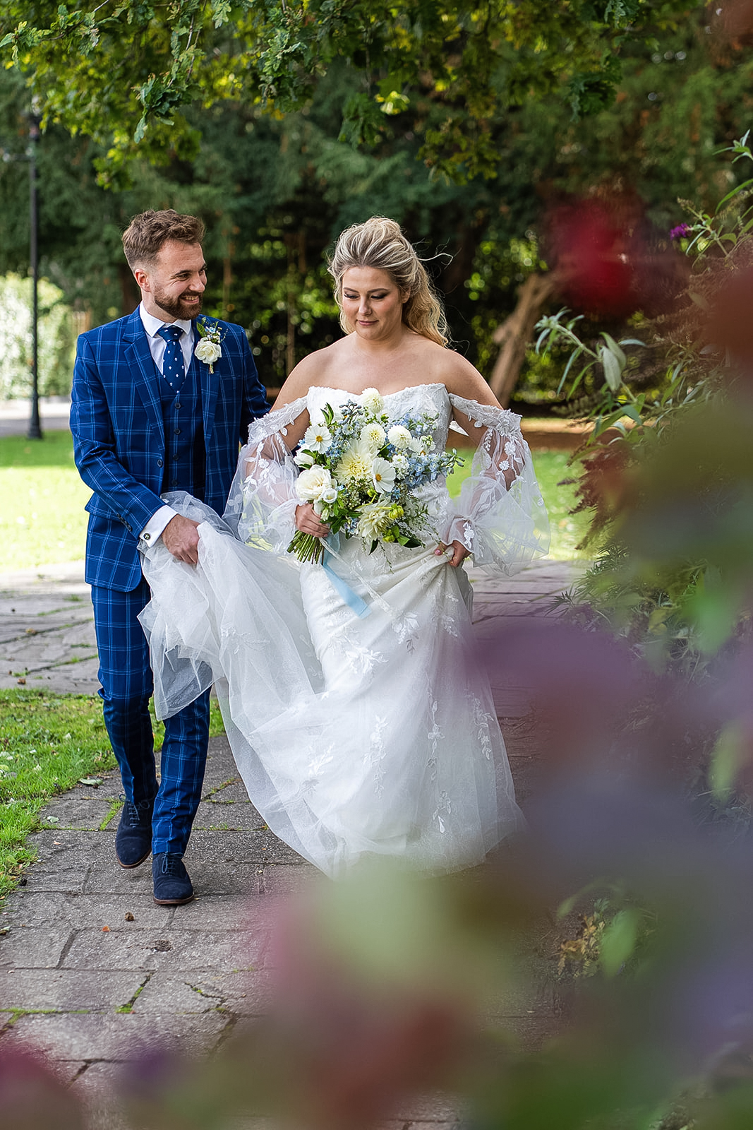 bride and groom have sealed the knot
