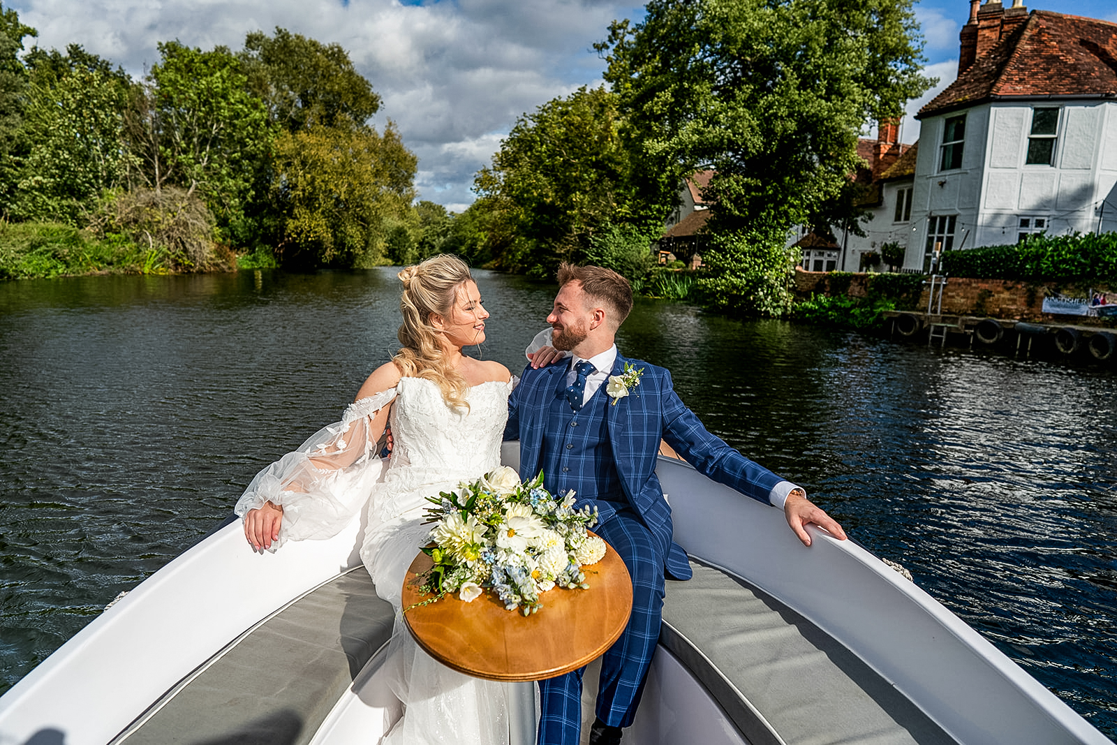 married couple on boat