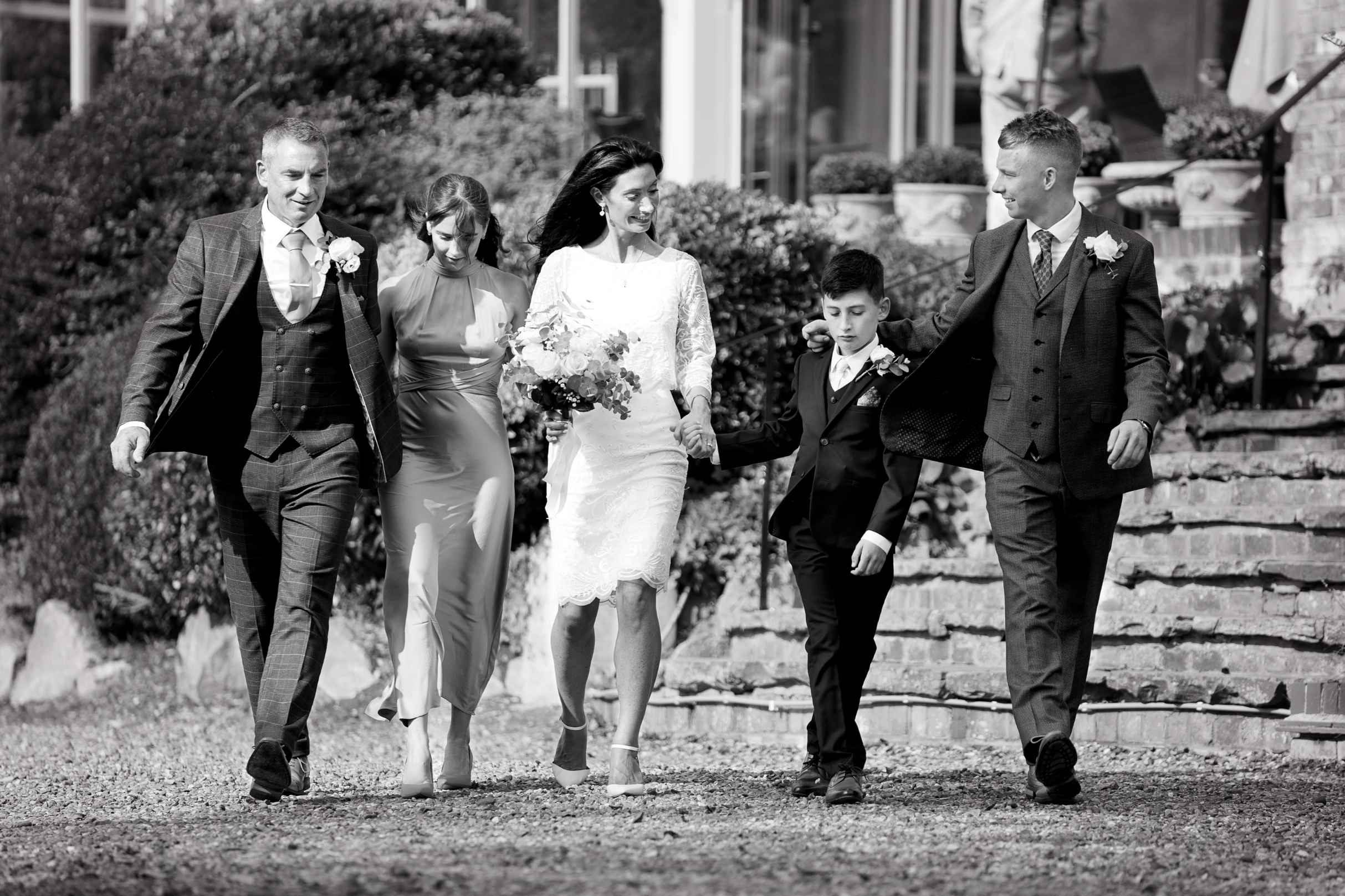 family walking in the grounds of st michaels manor