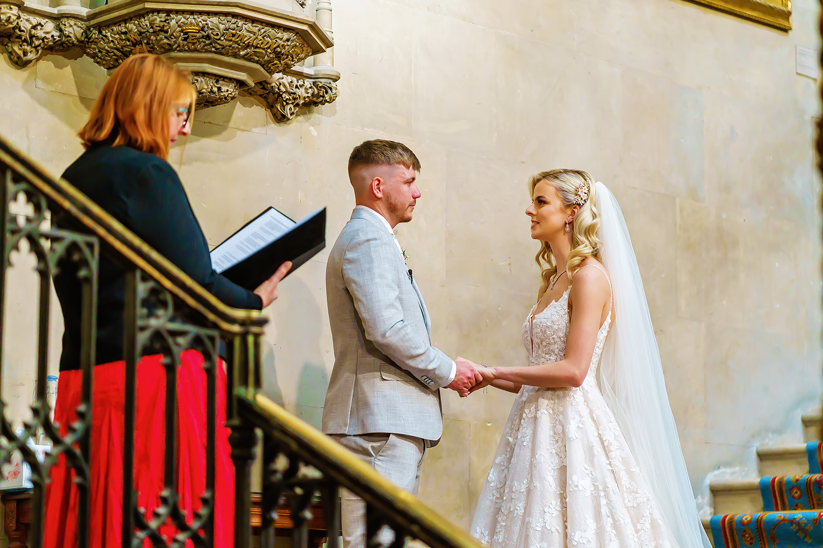 ashridge house - the bride and groom saying i do.