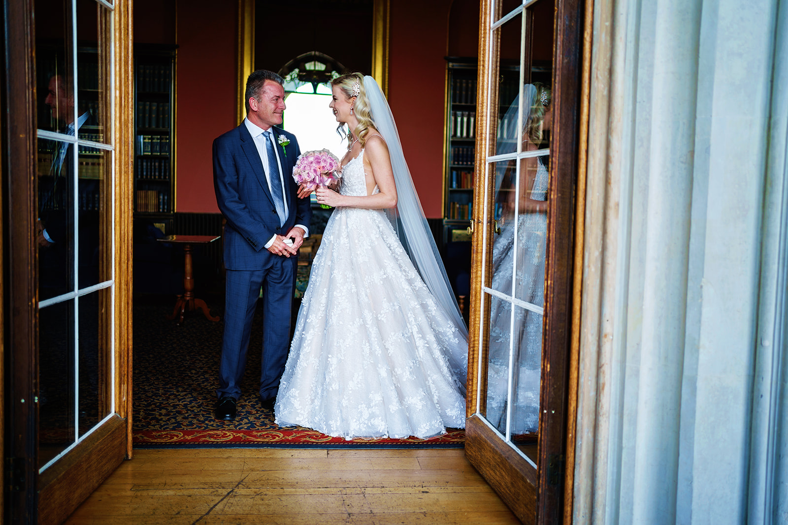ashridge house - father seeing his daughter as a bride
