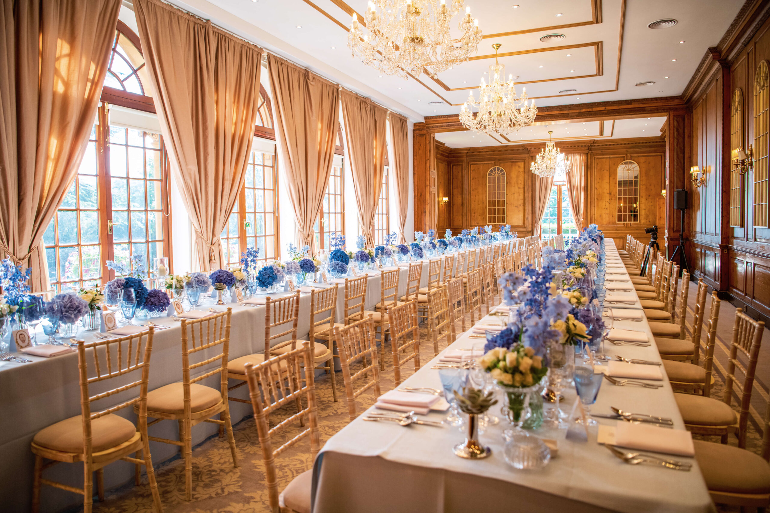 hedsor house reception set up